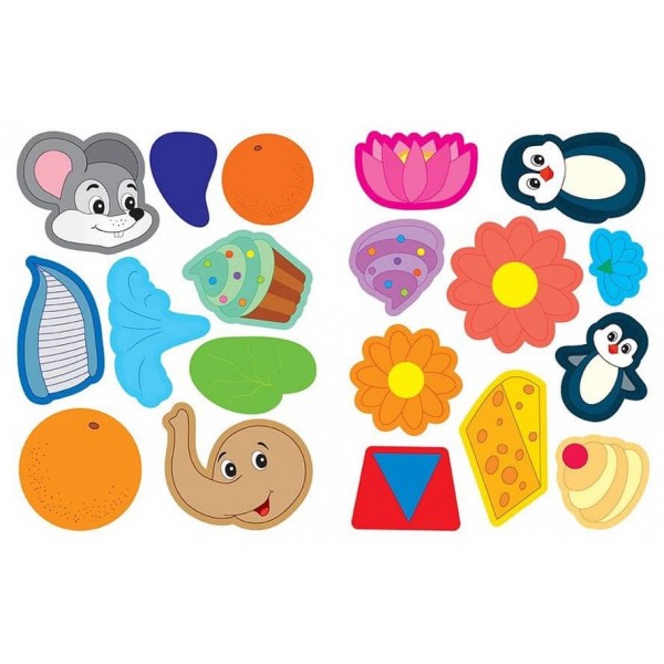 Наліпки-аплікації для малят. Квіточки